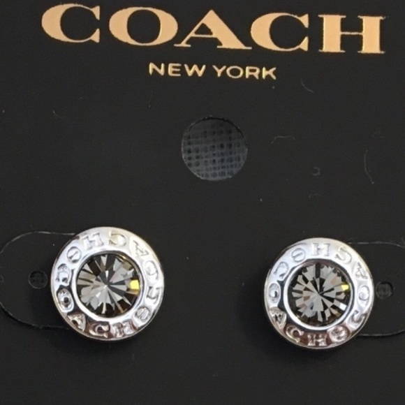 ❌SOLD NWT COACH Open Circle Stone Strand Earrings - Picture 7 of 8